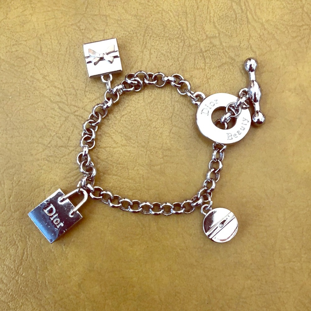 Christian Dior silver charm bracelet